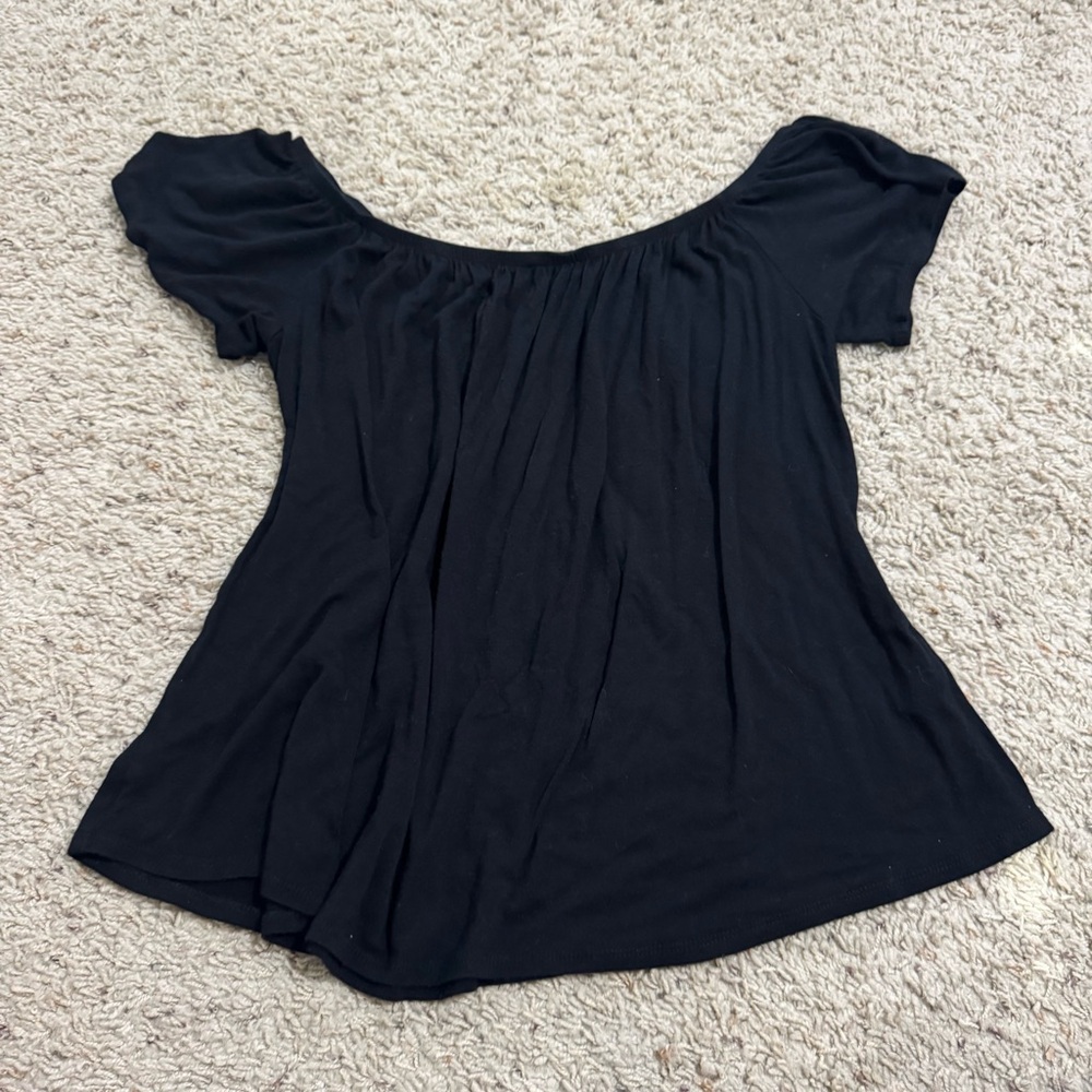 Socialite Black Off-Shoulder top